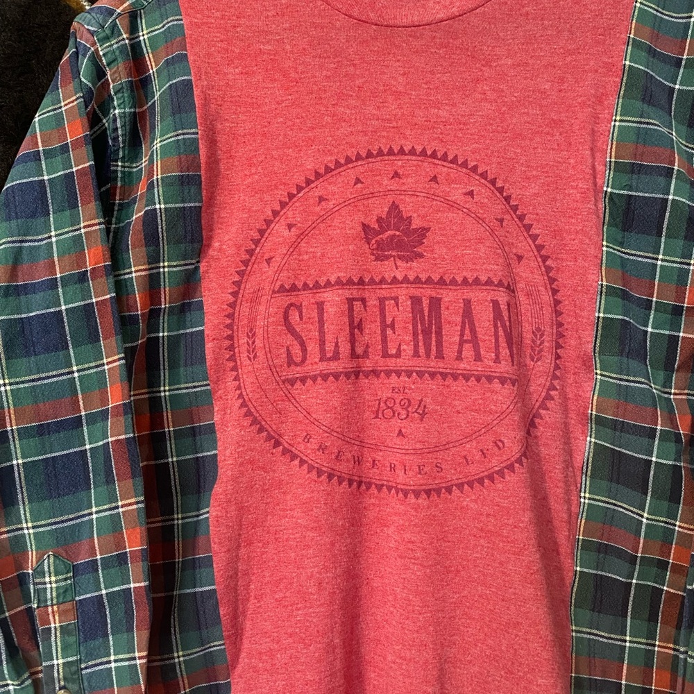 Sleeman Plaid Rework Shirt - Picture 2 of 3